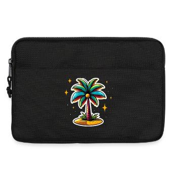 Palm tree colorful - Laptop bag 13" - black - Front