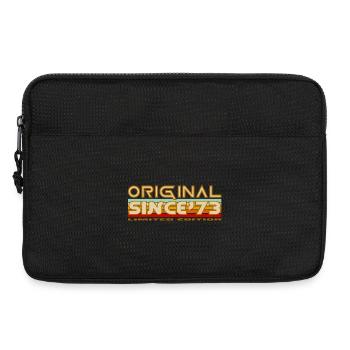 Original seit 73 Retro Emblem - Laptoptasche 13" - Schwarz - Vorne