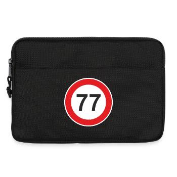 77. Seventy-Seven Years Gift Surprise - Laptop bag 13" - black - Front