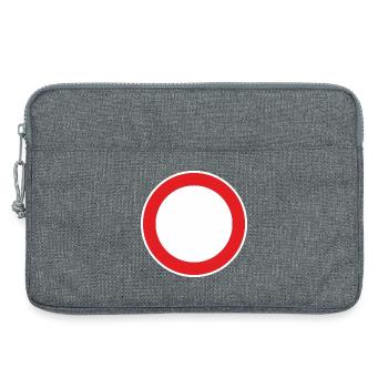  Geburtstagsshirt selbst gemacht. Eigen Jahreszahl - Laptoptasche 13" - Grau meliert - Vorne