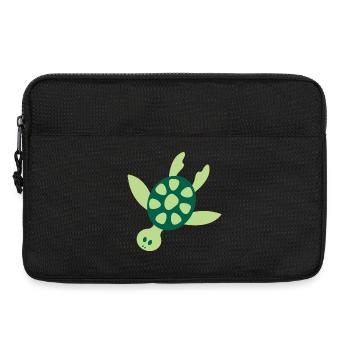Kunterbunte Meeresschildkröte - Laptoptasche 13" - Schwarz - Vorne