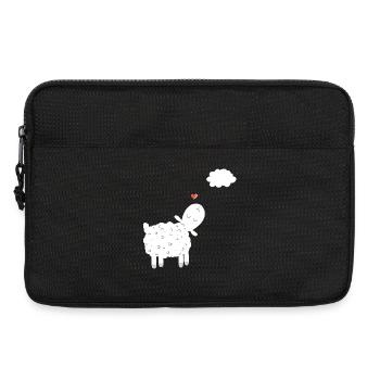 Sheep With Cloud In Love I In Love With Sheep Gift - Laptop bag 13" - black - Front
