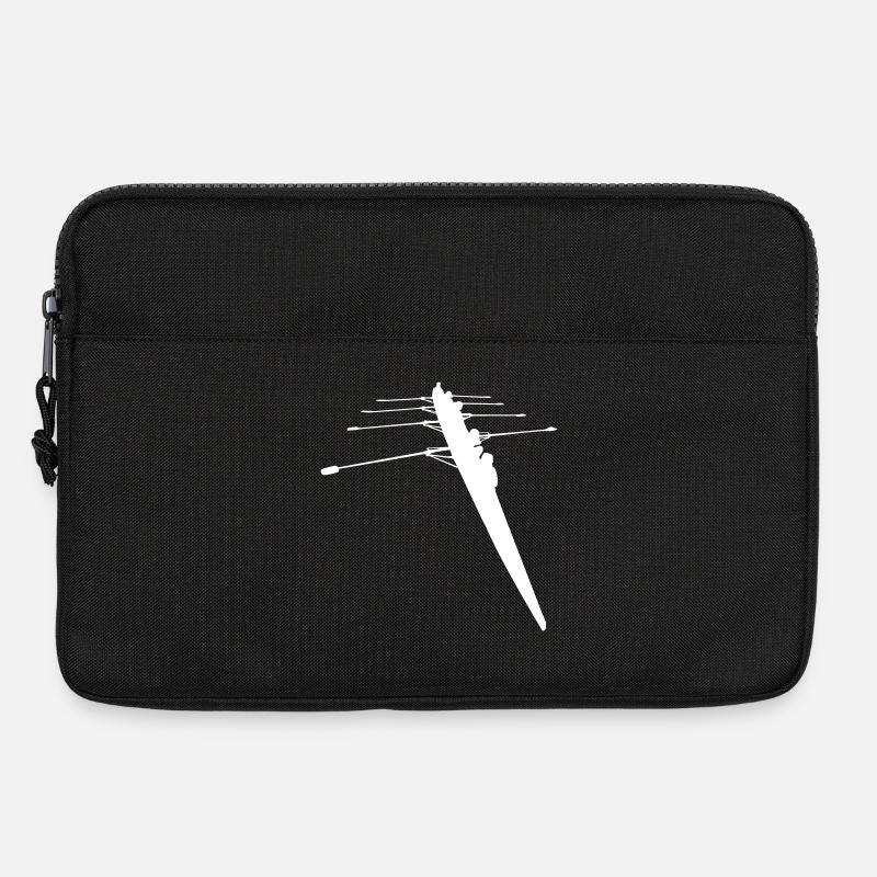 Ruderer - 4er Ruderboot - Laptoptasche 13" - Schwarz