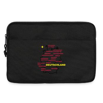 deutschland land karte - Laptoptasche 13" - Schwarz - Vorne
