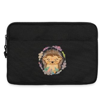 Igel im Winterschlaf - Laptoptasche 13" - Schwarz - Vorne