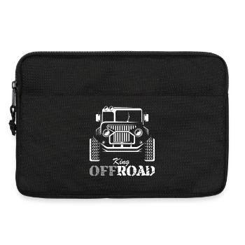 Offroad 4x4 Auto Truck SUV Gelände Wagen Symbol - Laptoptasche 13" - Schwarz - Vorne