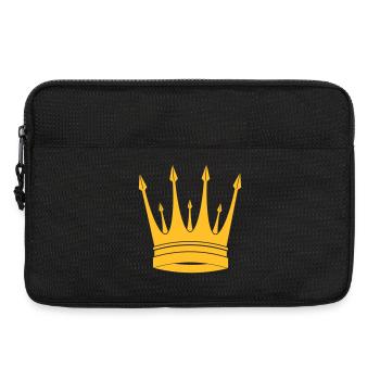 Krone / König / Crown / King - Laptoptasche 13" - Schwarz - Vorne