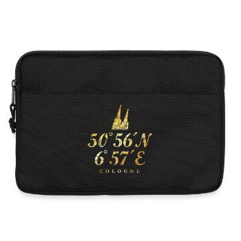 Köln Kölner Dom Koordinaten - Laptoptasche 13" - Schwarz - Vorne