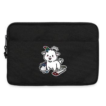 Unicorn DIY Kawaii Niedlich Steinbock Ziege lustig - Laptoptasche 13" - Schwarz - Vorne