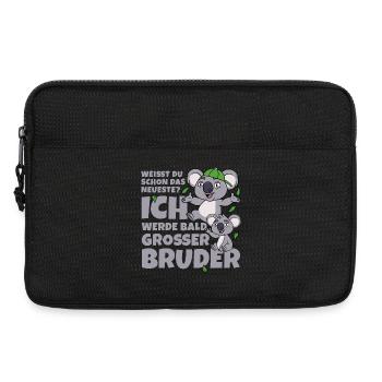 Bald Großer Bruder Koala Koalas Geschwister Junge - Laptoptasche 13" - Schwarz - Vorne