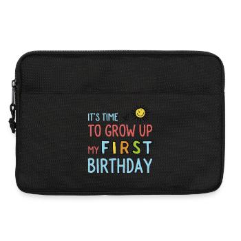 Drôles premiers dictons d'anniversaire - Sacoche pour ordinateur portable 13 pouces - noir - Devant