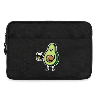 Funny avocado beer beer belly avocado pit keto - Laptop bag 13" - black - Front