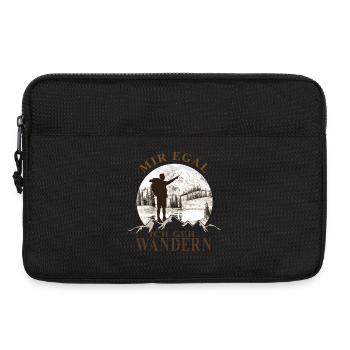 MIR EGAL! ich geh wandern - Mann Berge See - Laptoptasche 13" - Schwarz - Vorne