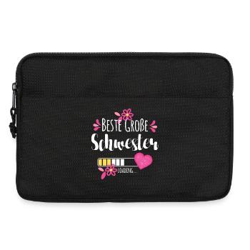 Beste Große Schwester Loading - Laptoptasche 13" - Schwarz - Vorne