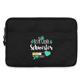 Beste Große Schwester Loading - Laptoptasche 13" - Schwarz - Vorne
