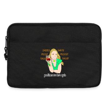 Vive un nouveau départ Happy Days Cheers Santé - Sacoche pour ordinateur portable 13 pouces - noir - Devant