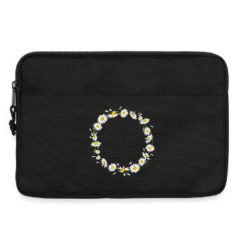 couronne de camomille brillante de fleurs de camomille - Sacoche pour ordinateur portable 13 pouces - noir - Devant