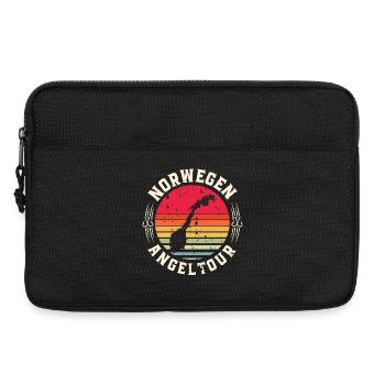 Norwegen Angeltour Angeln Angler Fischen - Laptoptasche 13" - Schwarz - Vorne