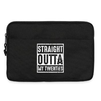 Direkt aus meinen Zwanzigern - Laptoptasche 13" - Schwarz - Vorne