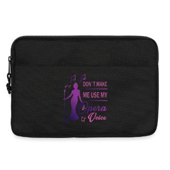 Voix forte - Sacoche pour ordinateur portable 13 pouces - noir - Devant