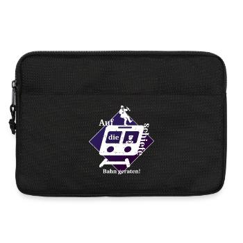 Schiefe Bahn - Laptoptasche 13" - Schwarz - Vorne