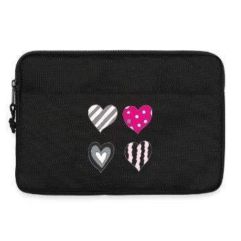 Heart Variation - Laptop bag 13" - black - Front