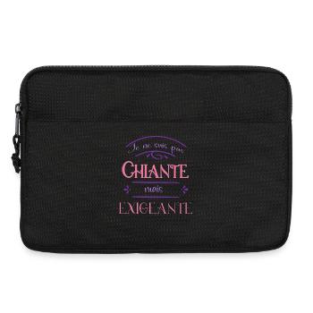 I am not boring but demanding - Laptop bag 13" - black - Front