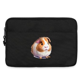 süßes Meerschweinchen - Laptoptasche 13" - Schwarz - Vorne