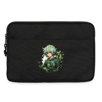 Manga Boy Design - Sacoche pour ordinateur portable 13 pouces - noir - Devant