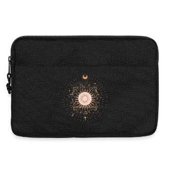 Sonnen-Mandala-Strahlen - Laptoptasche 13" - Schwarz - Vorne