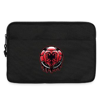 Albanie : un design de football fier pour les fans - Sacoche pour ordinateur portable 13 pouces - noir - Devant