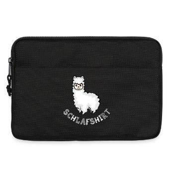 Chemise de nuit alpagas lama dormant mignon animaux icône - Sacoche pour ordinateur portable 13 pouces - noir - Devant