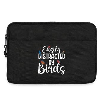 Easily Distracted by Birds - Laptop bag 13" - black - Front