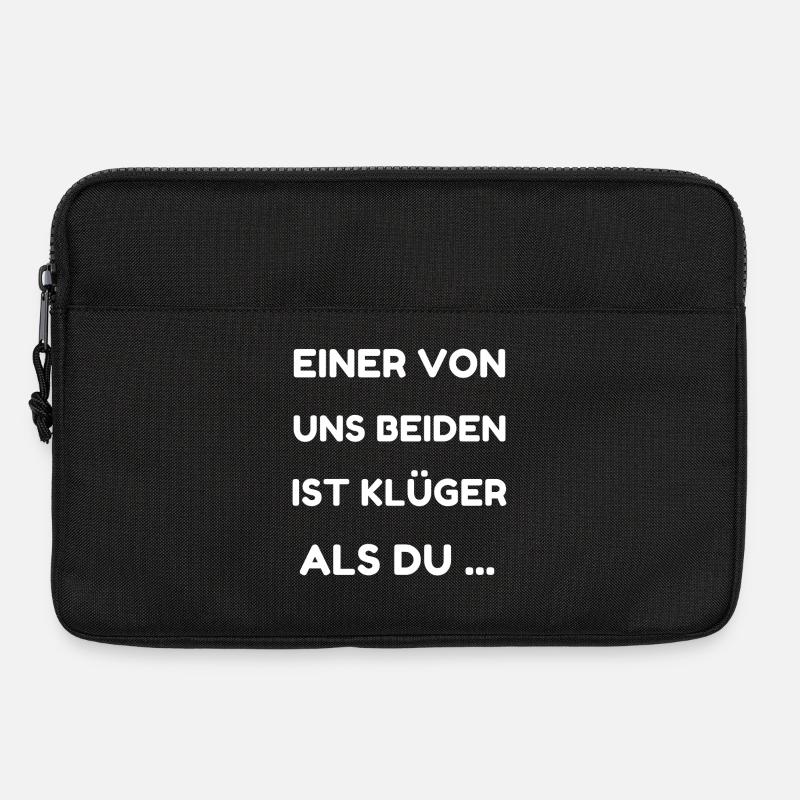 Einer von uns beiden ist klüger - Laptoptasche 13" - Schwarz