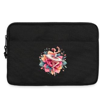 Ballet dancer with tutu - Laptop bag 13" - black - Front