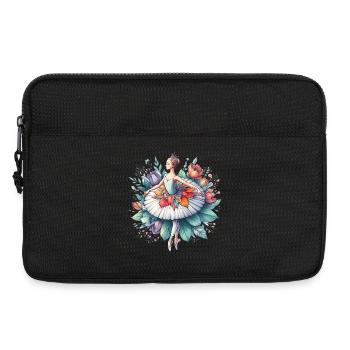 Danseuse de ballet avec tutu - Sacoche pour ordinateur portable 13 pouces - noir - Devant