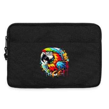 Papagei - Laptoptasche 13" - Schwarz - Vorne