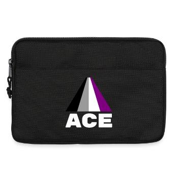 Asexual, asexuality, ace - Laptop bag 13" - black - Front
