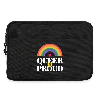 LGBT Pride Month - Queer und stolz - Laptoptasche 13" - Schwarz - Vorne