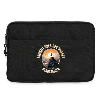 Freiheit über den Wolken - Laptoptasche 13" - Schwarz - Vorne