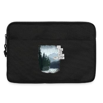 Our faith can move mountains ^ - Laptop bag 13" - black - Front