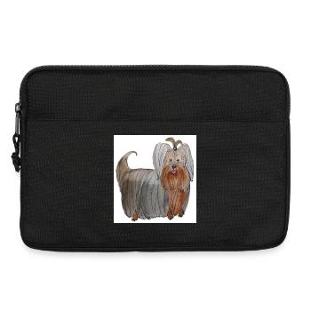 Yorkshire terrier Sticker - Laptop bag 13" - black - Front