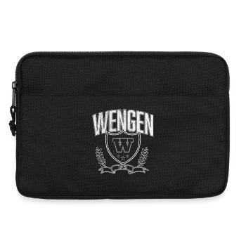 Wengen Alpin Wappen Design - Laptoptasche 13" - Schwarz - Vorne