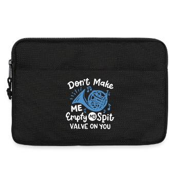 Waldhorn Hornist Waldhornspieler - Laptoptasche 13" - Schwarz - Vorne