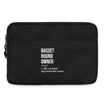 Basset Hound - Laptop bag 13" - black - Front