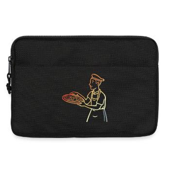 Pizzaïolo Vintage - Sacoche pour ordinateur portable 13 pouces - noir - Devant