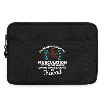 Force et Motivation Musculation - Sacoche pour ordinateur portable 13 pouces - noir - Devant