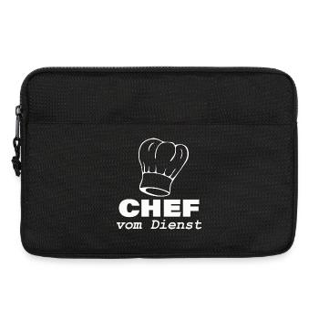 CHEF VOM DIENST - Laptoptasche 13" - Schwarz - Vorne