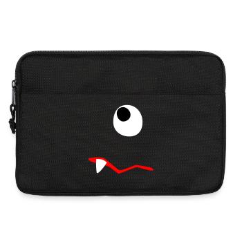 Monster Halloween traurig Comic Zombie Zahn Zyklop - Laptoptasche 13" - Schwarz - Vorne