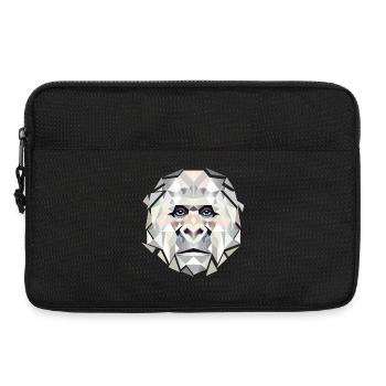 Gorilla Power in Geometric Facets–Modern Art - Laptop bag 13" - black - Front